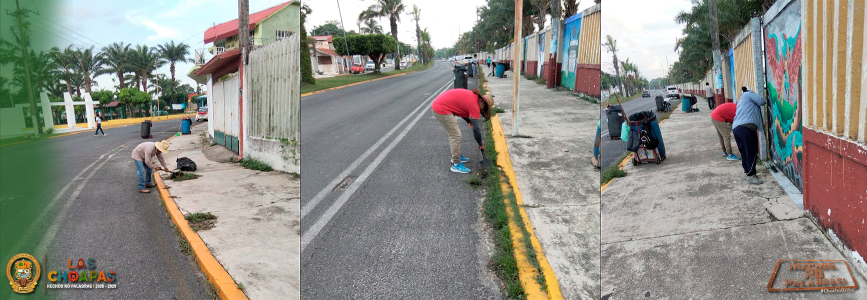 LIMPIA PÚBLICA REFUERZA TRABAJOS DE LIMPIEZA EN EL BULEVAR ANTONIO M. QUIRASCO