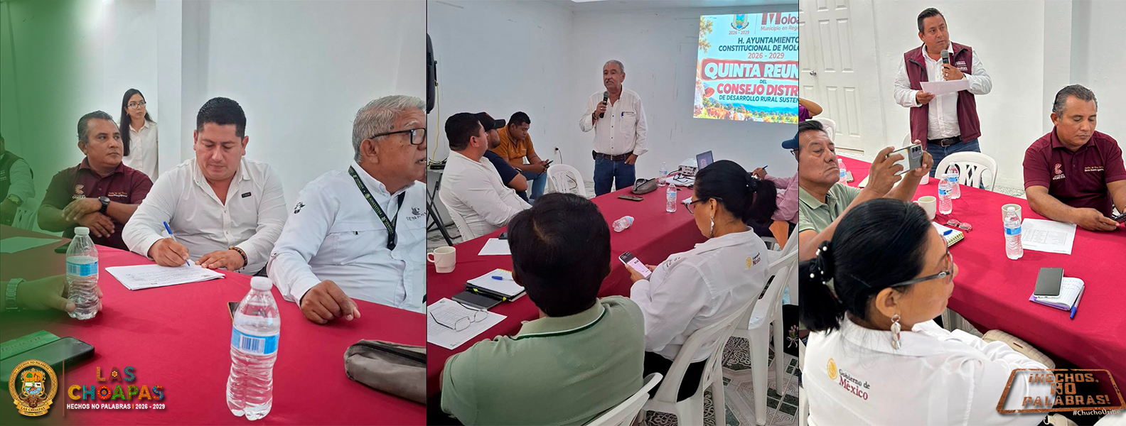 PARTICIPA LAS CHOAPAS EN LA QUINTA REUNIÓN DEL CONSEJO DISTRITAL DE DESARROLLO RURAL SUSTENTABLE