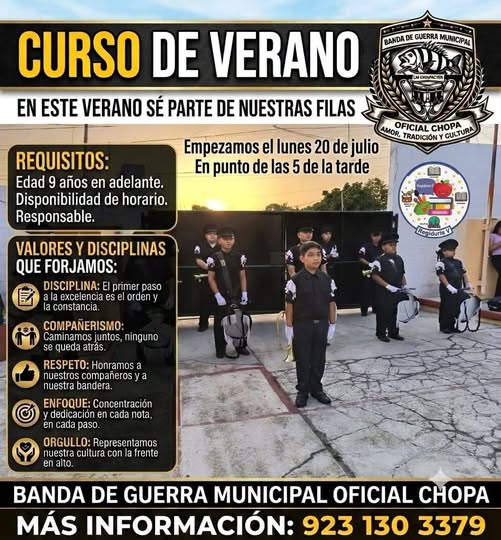 Curso de Verano | Banda de Guerra Municipal Oficial CHOPA