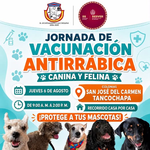 JORNADA DE VACUNACIÓN ANTIRRÁBICA 2026