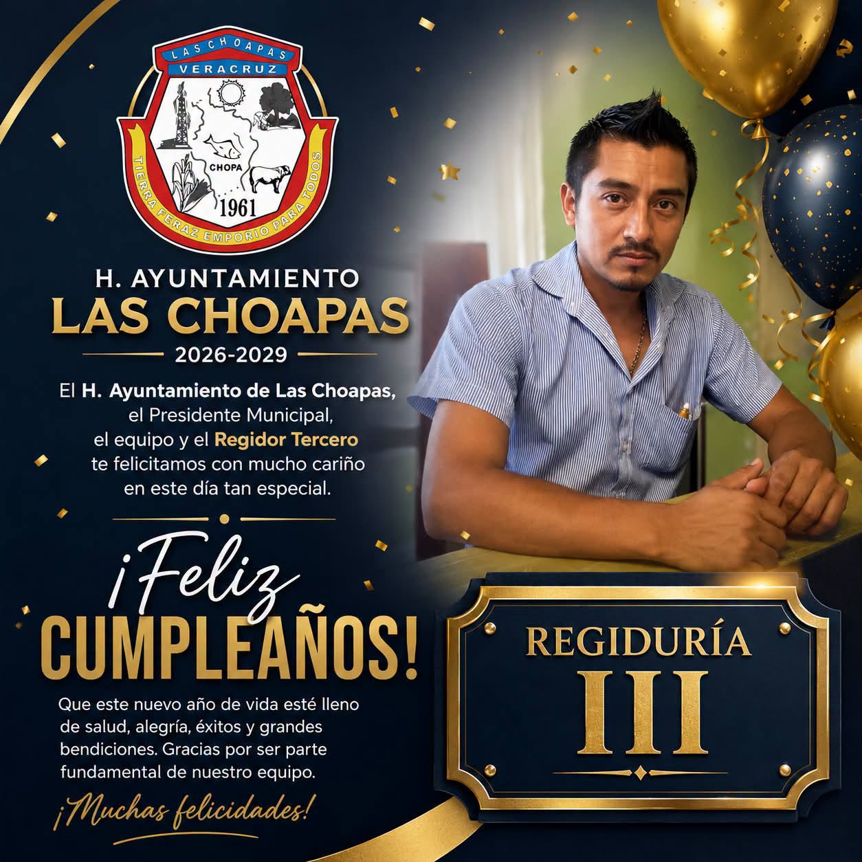 FELICITACIONES A DAVID AGAMA