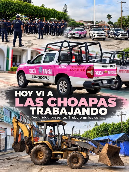 La administración de Jesús Uribe Esquivel trabaja todos los días por la seguridad y el progreso de Las Choapas.