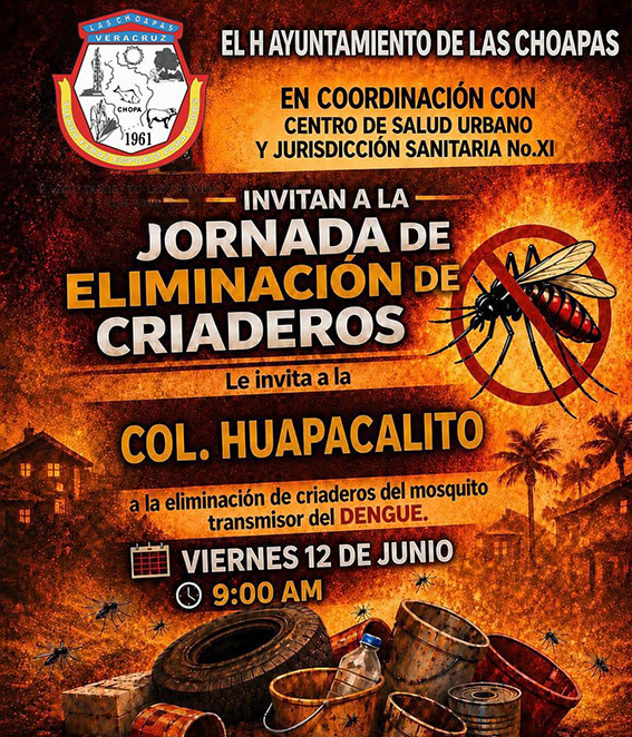 Jornada de eliminacion de criaderos en Huapacalito