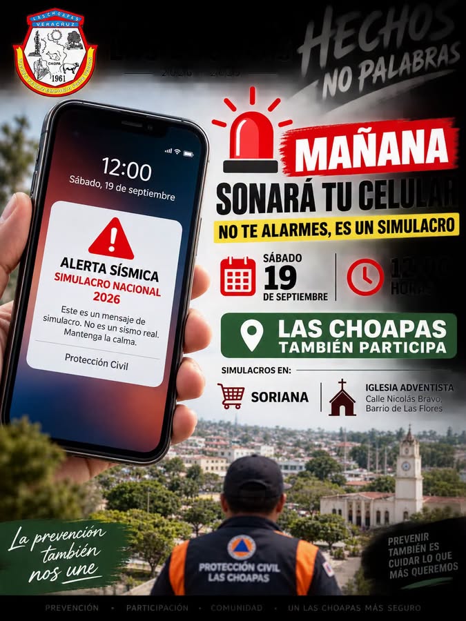  MAÑANA A LAS 12:00 SONARÁ LA ALERTA EN LOS CELULARES: NO TE ALARMES
