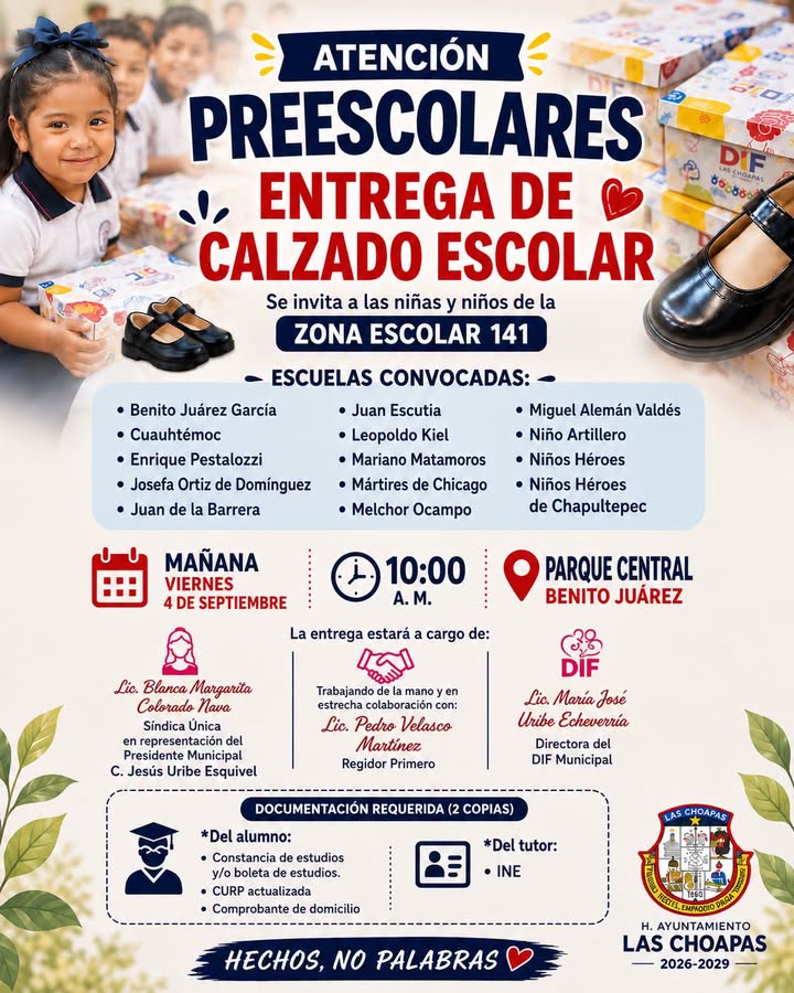 ENTREGA DE CALZADO ESCOLAR | ZONA ESCOLAR 141