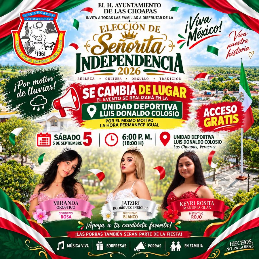 ¡LAS CHOAPAS, MAÑANA TENEMOS UNA CITA!