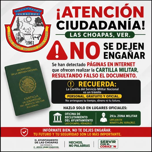 ¡ATENCIÓN, CIUDADANÍA! | ¡No te dejes engañar! 