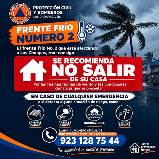PROTECCIÓN CIVIL INFORMA | LAS CHOAPAS, VERACRUZ
