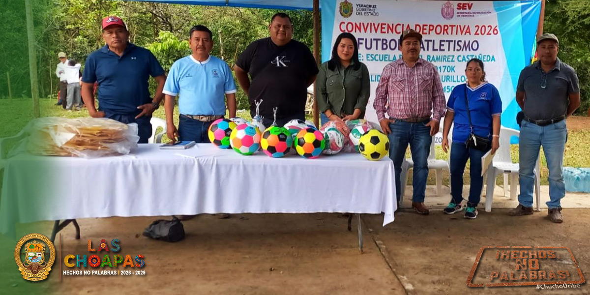 Se realiza convivencia Deportiva 2026 de Fútbol y Atletismo en Rafael Murillo Vidal